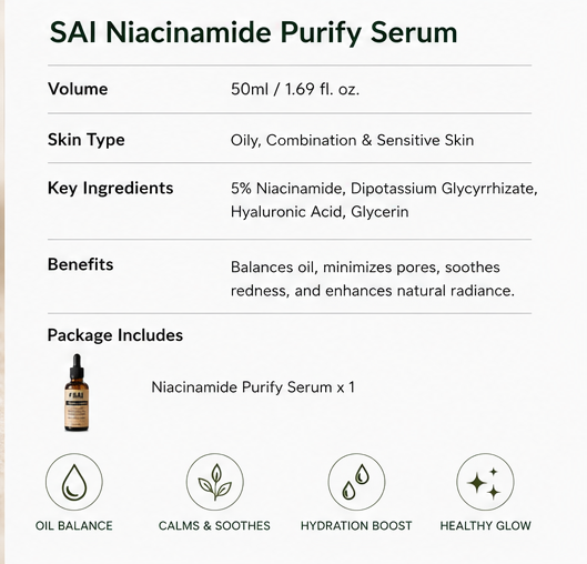 Niacinamide Purify Serum 50ml 网页展示图片5